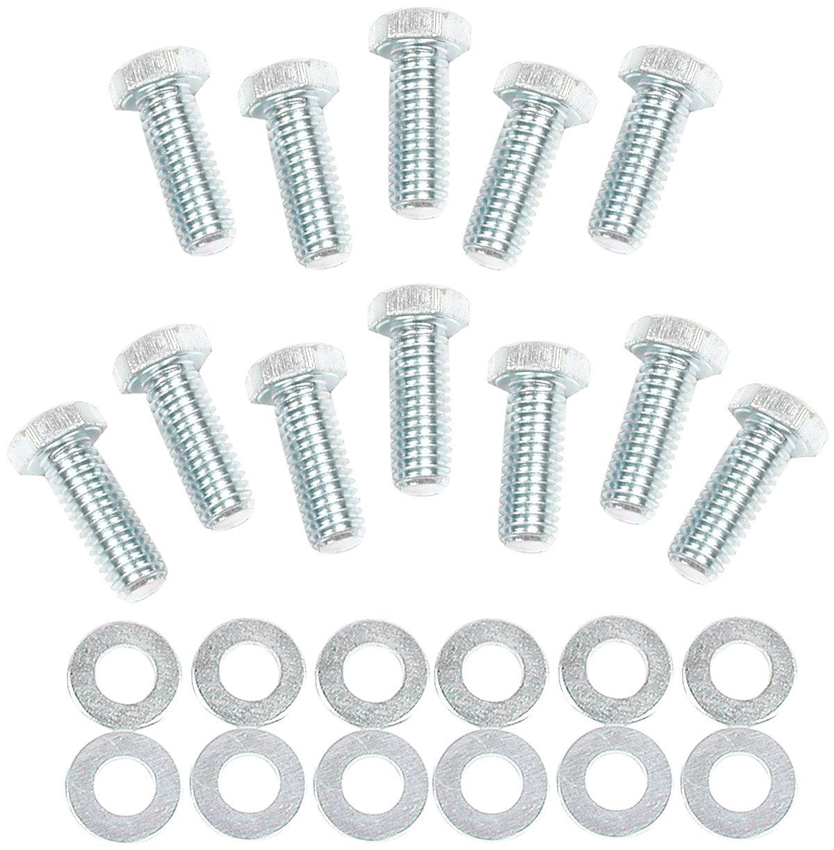 MRG MRG MRG Intake Manifold Bolts & Washers 3/8"-16 x 1" Hex Head (12pk) (MG955G) SR