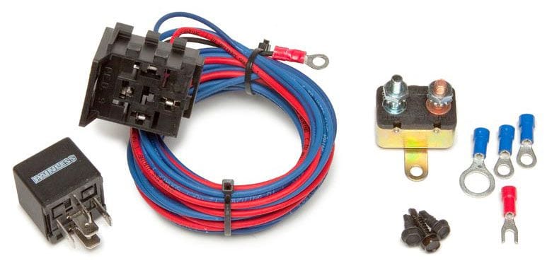 PAINLESS With 30amp Relay Painless Wiring Electric Water Pump Relay Kit PW50106 SR
