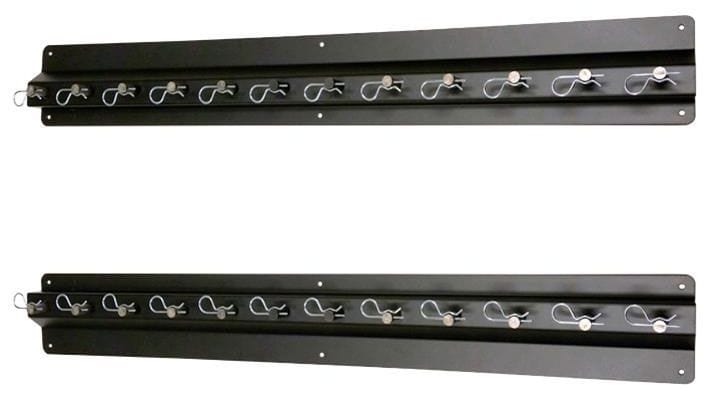 PITPAL Pit Pal 12 Unit Aluminium Shock Rack Black 33"W x 4.5"H x 2.75"D PIT-1037 SR