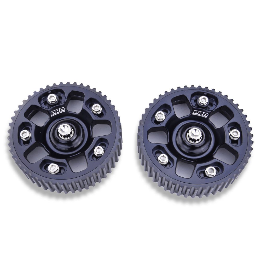 Platinum Racing Products Adjustable Cam Gear Black / Add Billet Retainer and TI Bolt x 1 / Two Cam Gears Adjustable ALLOY OUTER Cam Gears to suit 1JZ / 2JZ SR