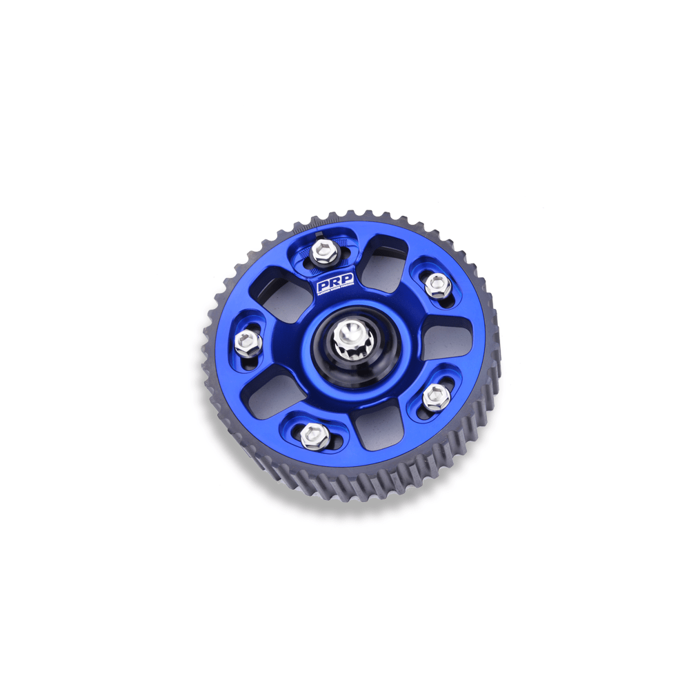 Platinum Racing Products Adjustable Cam Gear Blue / Add Billet Retainer and TI Bolt x 1 / One Cam Gear Adjustable ALLOY OUTER Cam Gears to suit 1JZ / 2JZ SR