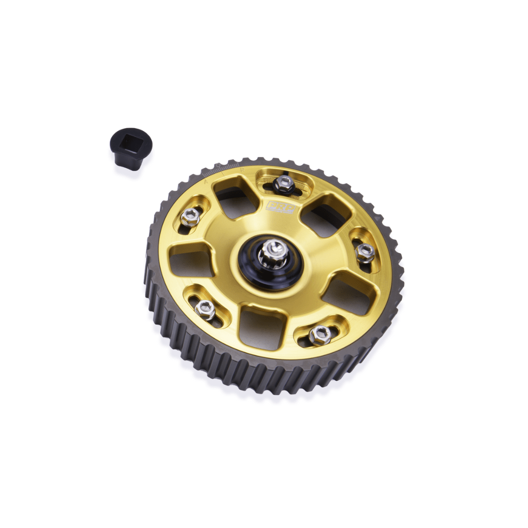 Platinum Racing Products Adjustable Cam Gear Cardo Zinc / Add Billet Retainer and TI Bolt x 1 / One Gear (Mivec) EVO 4G63 Adjustable Cam Gears SR