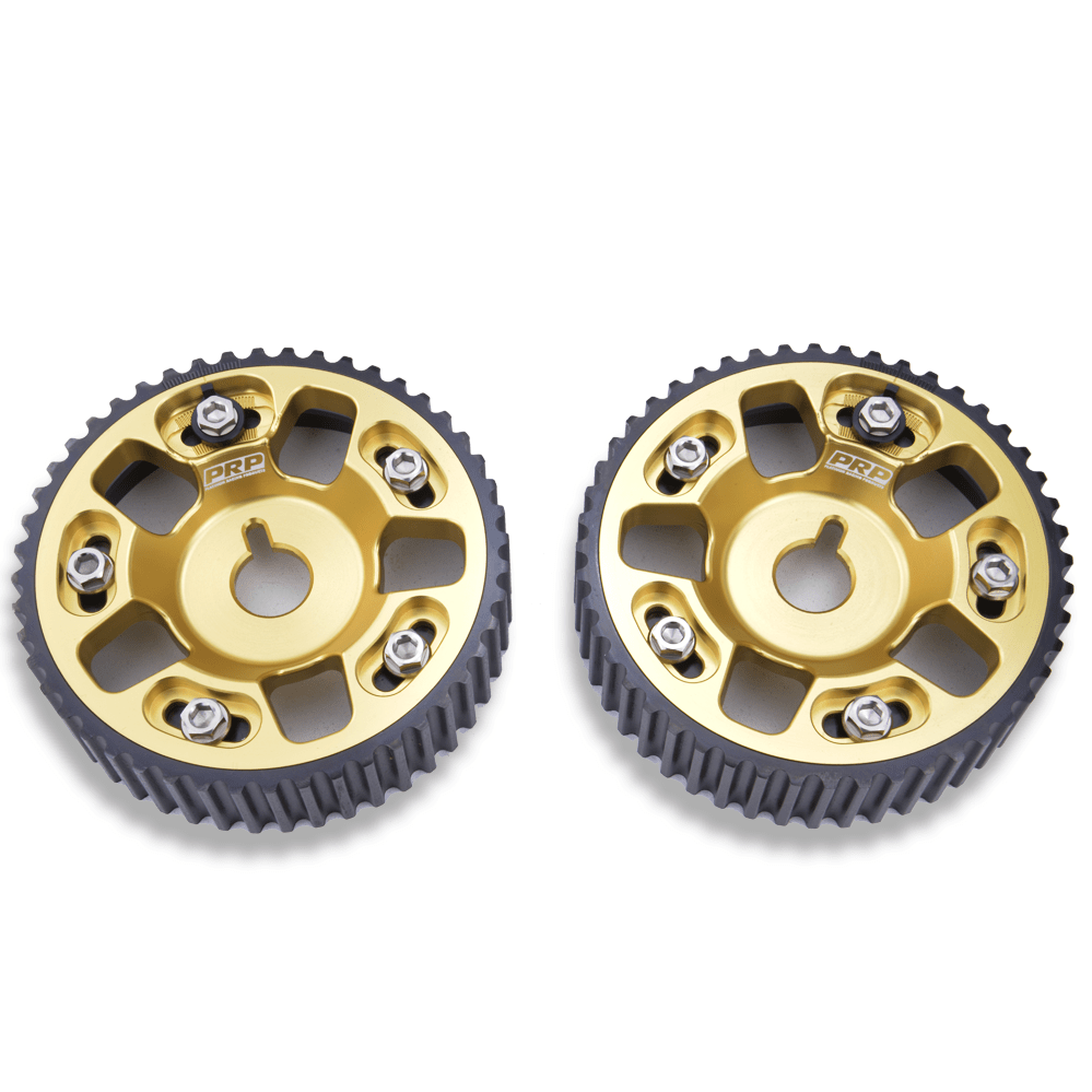 Platinum Racing Products Adjustable Cam Gear Cardo Zinc / No thankyou / Two Cam Gears Adjustable ALLOY OUTER Cam Gears to suit 1JZ / 2JZ SR