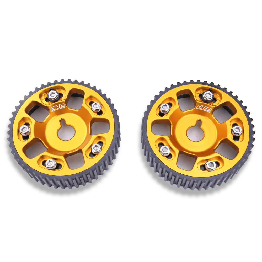 Platinum Racing Products Adjustable Cam Gear Gold / No thankyou / Two Cam Gears Adjustable ALLOY OUTER Cam Gears to suit 1JZ / 2JZ SR