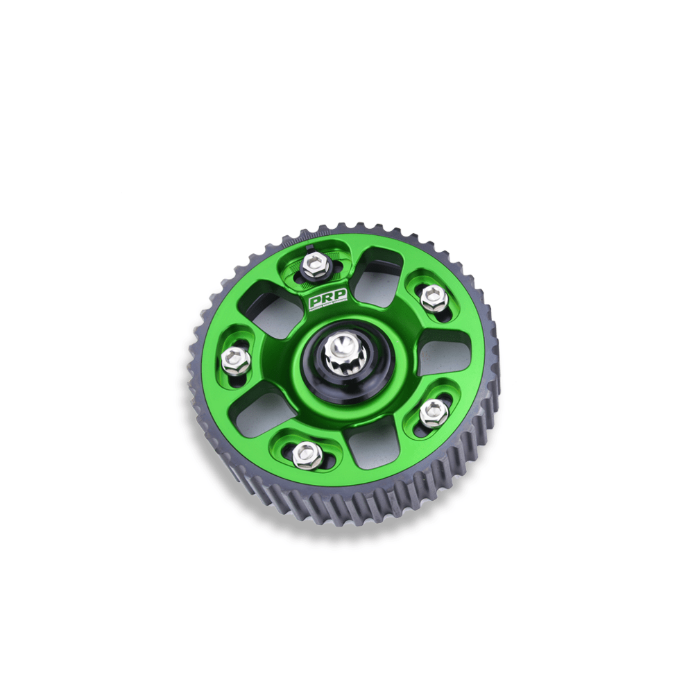 Platinum Racing Products Adjustable Cam Gear Green / Add Billet Retainer and TI Bolt x 1 / One Cam Gear Adjustable ALLOY OUTER Cam Gears to suit 1JZ / 2JZ SR