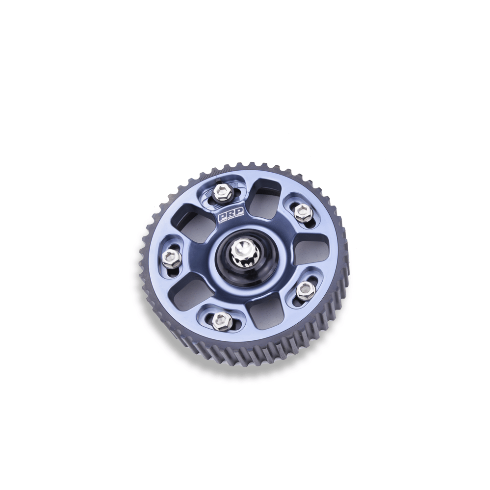 Platinum Racing Products Adjustable Cam Gear Grey / Add Billet Retainer and TI Bolt x 2 Adjustable ALLOY OUTER Cam Gears to suit 1UZ SR