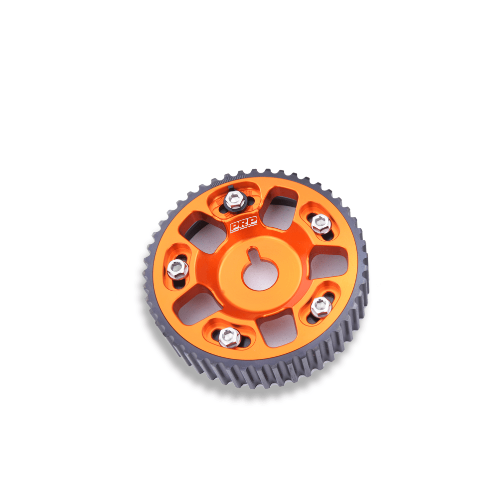 Platinum Racing Products Adjustable Cam Gear One Cam Gear / Orange / No thankyou Adjustable STEEL OUTER Cam Gears to suit 1JZ / 2JZ SR