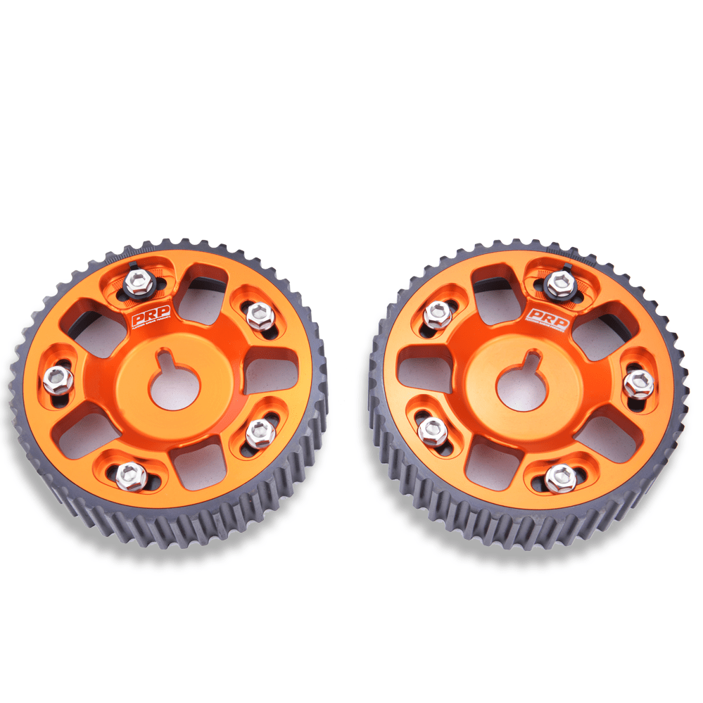 Platinum Racing Products Adjustable Cam Gear Orange / No thankyou / Two Cam Gears Adjustable ALLOY OUTER Cam Gears to suit 1JZ / 2JZ SR