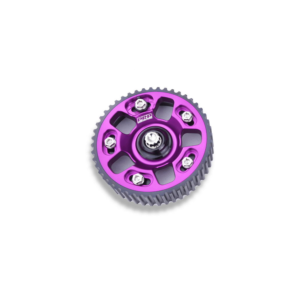 Platinum Racing Products Adjustable Cam Gear Purple / Add Billet Retainer and TI Bolt x 1 / One Cam Gear Adjustable ALLOY OUTER Cam Gears to suit 1JZ / 2JZ SR