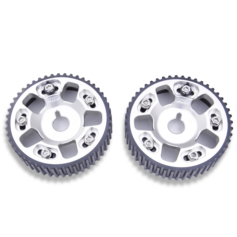 Platinum Racing Products Adjustable Cam Gear Silver / No thankyou / Two Cam Gears Adjustable ALLOY OUTER Cam Gears to suit 1JZ / 2JZ SR