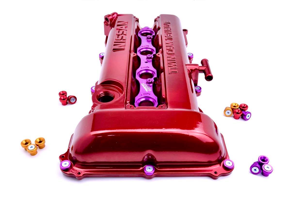 Platinum Racing Products Dress Up Washers PRP Purple Rocker Cover Dress Up Bolt Kit to suit Nissan SR20 / P11 / P12 SR