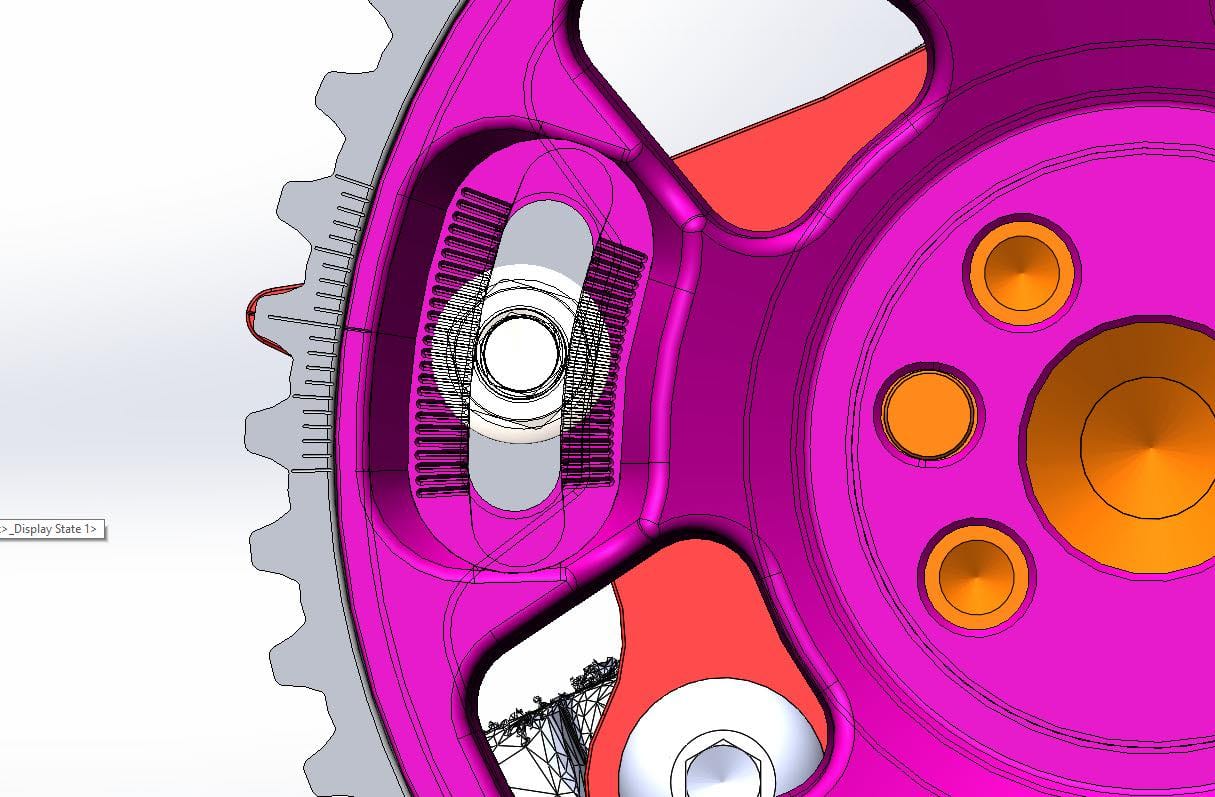 Platinum Racing Products Timing Parts RB26 Twin Cam Timing Mark Backing Plate SR
