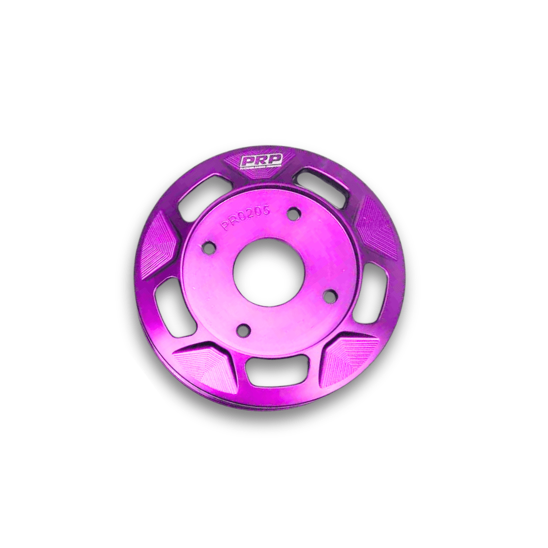 Platinum Racing Products Water Pump Pulley Silver Nissan RB Water Pump Reduction Pulley SR