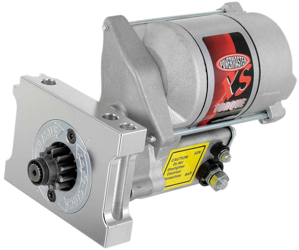 POWERMAST Suit SB Chev 153-168 Tooth, Straight Bolt Mount, 1.9 HP Powermaster XS Torque Starter Motor PM9540 SR