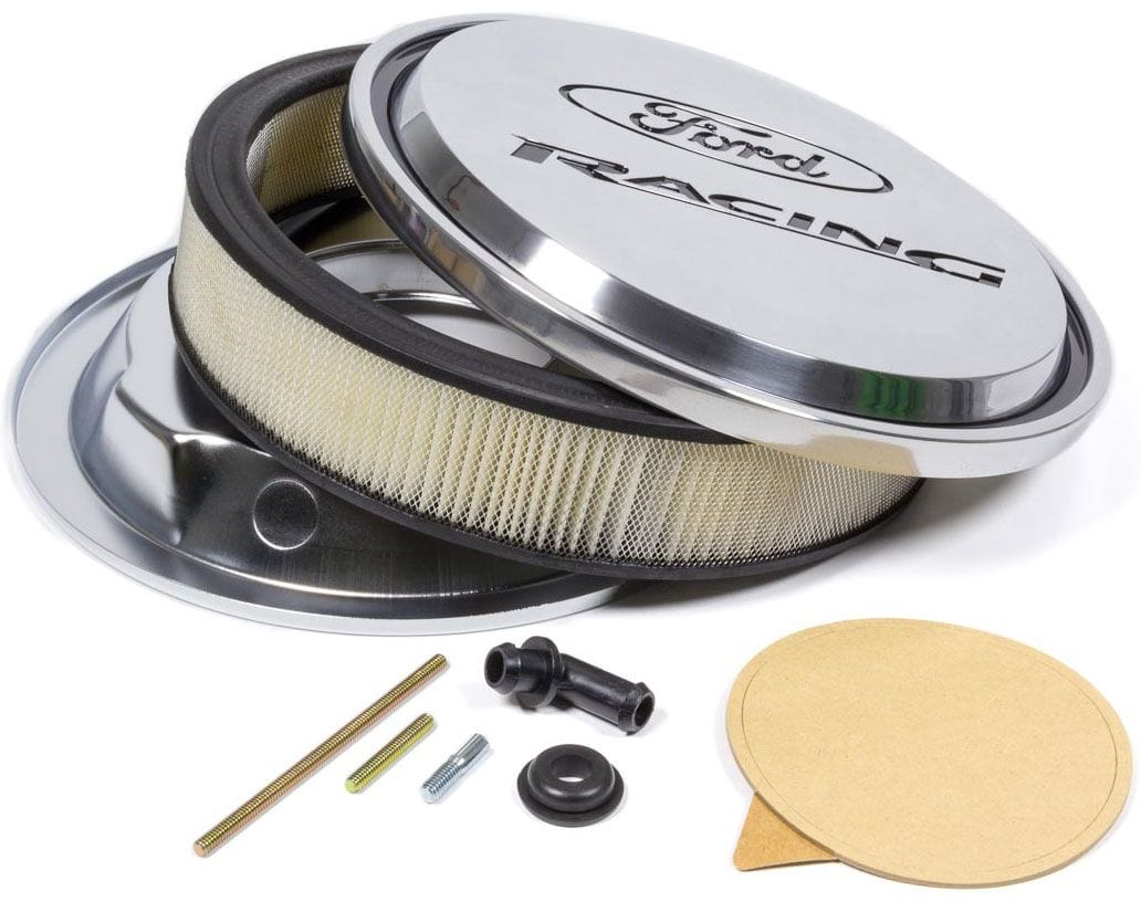 Proform 13" x 3" Suit 5-1/8" Neck Carburettors Proform Ford Racing Polished Slant Edge Air Cleaner Assembly PR302-383 SR