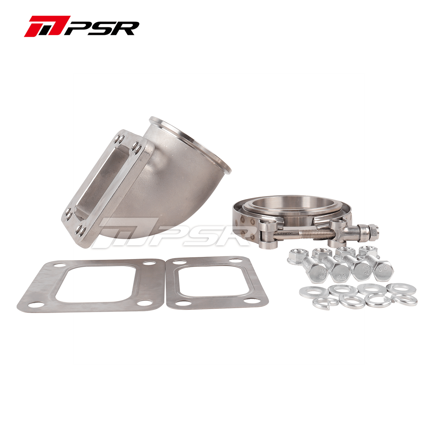 Pulsar Turbochargers PSR 90 Degree Elbow Adapter T3/T4 3â€ Vband Stainless Steel SR