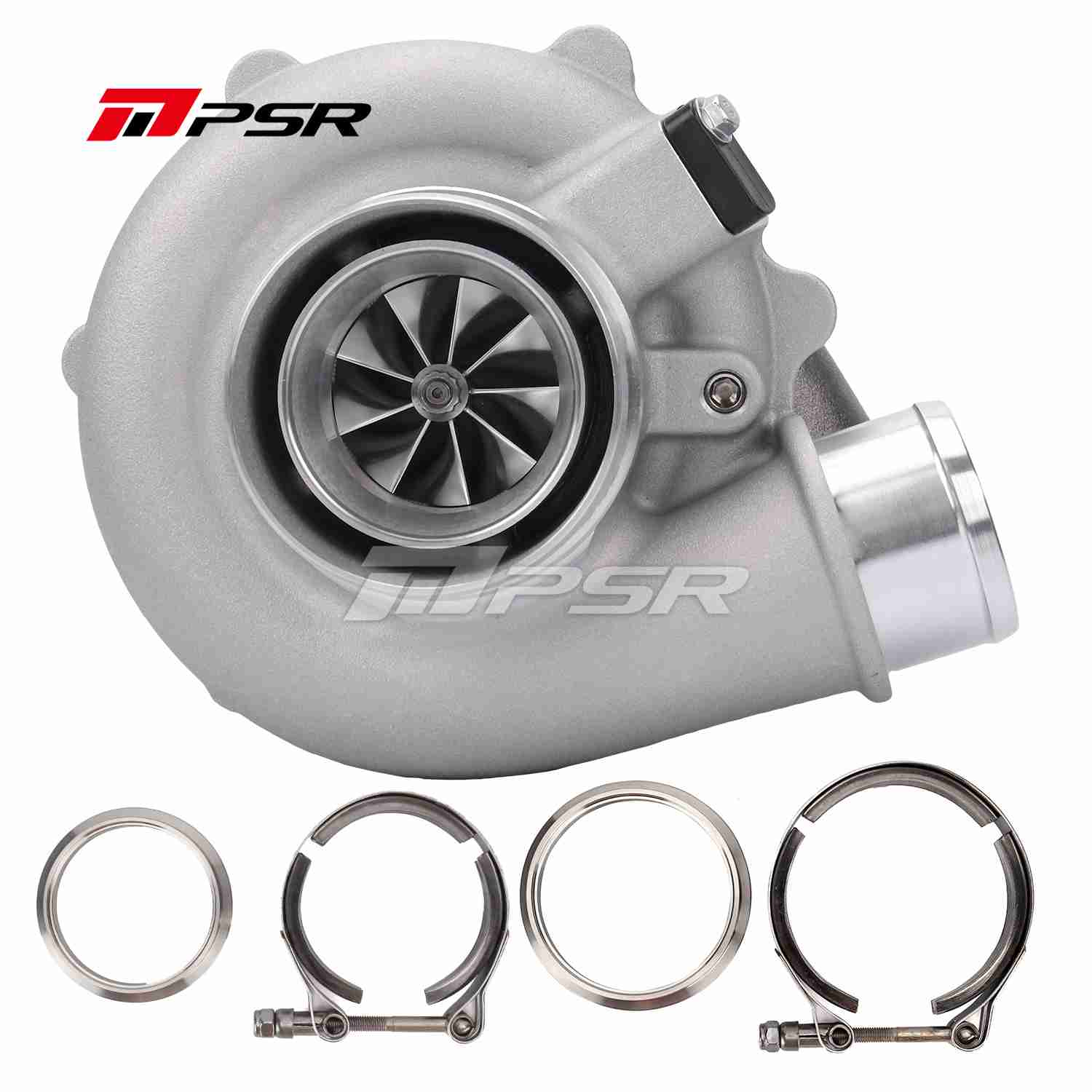 Pulsar Turbochargers Reverse Rotation / Standard / .72A/R Dual V-band W/O IWG PSR Reverse Rotation 5449G Dual Ball Bearing Turbocharger HP Rating 660 SR