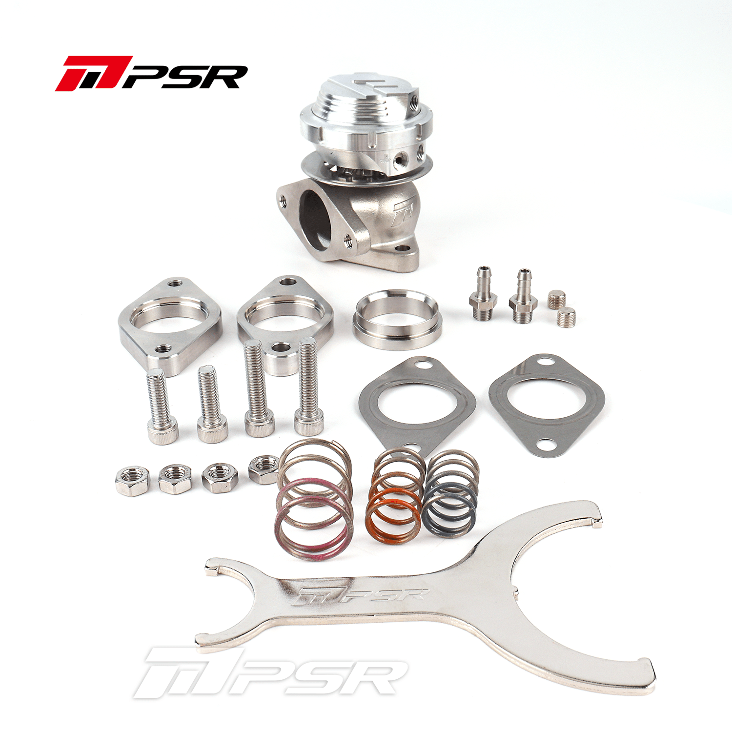 Pulsar Turbochargers Silver PSR NEW GENERATION WASTEGATE 38mm 2-Bolt External Wastegate SR