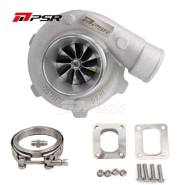 Pulsar Turbochargers Standard / .82 STAINLESS STEEL DUAL V-BAND+T3 Adapter / Without Actuator PSR3076 Gen2 Compact Dual Ball Bearing Turbocharger SR