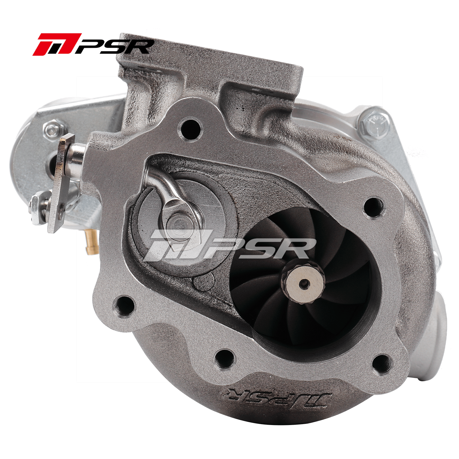 Pulsar Turbochargers Standard / T25 INLET, 5 BOLT OUTLET, 0.86A/R, IWG / Billet 11.6psi PSR Logoed PSR3071 Gen2 Compact Dual Ball Bearing Turbocharger SR