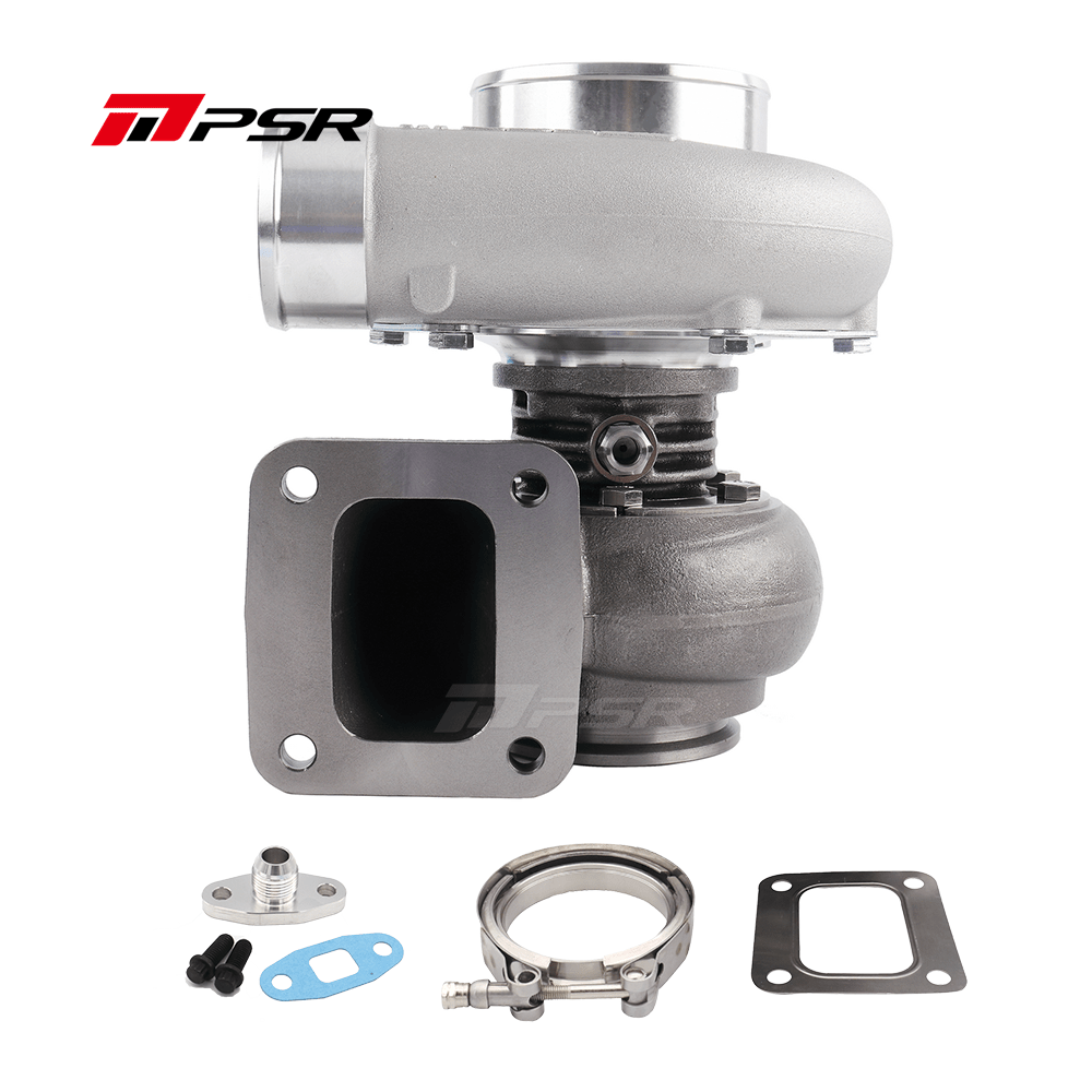 Pulsar Turbochargers T51R MOD / T4 open inlet, Vband outlet, 0.96A/R 6766E Ball Bearing Turbo UP to 935HP SR