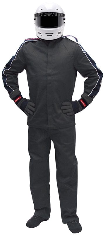 Pyrotect Safety Equipment SFI-1 Single Layer Pyrotect Safety Equipment Junior DX1 Black Racing Jacket (Small 6-8) PYJJDX1111 SR