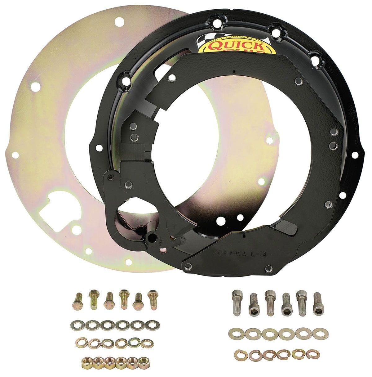 QTI Suit Mazda 13B/20B To T56 Magnum & T56 Chev LS1 Transmission Quicktime Inc Steel SFI 6.1 Bellhousing QTRM-4091MWA SR