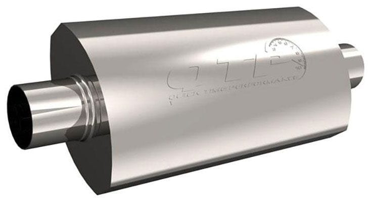 QTP 2-1/2" With Center Inlet/Outlet Quicktime Performance AR3 S/S Muffler QTP12250 SR