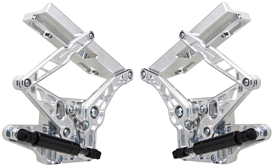 Ring Ring Ring Billet Airframe Bonnet Hinge Kit, Natural Finish (RING50678-1022NS) SR