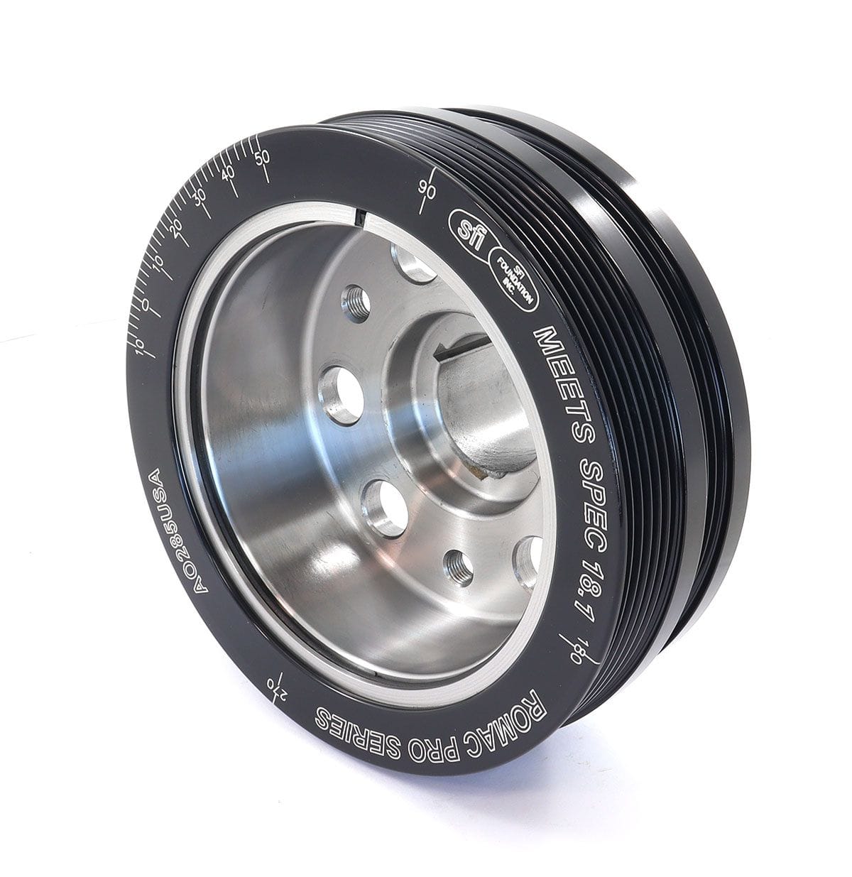 ROMAC Suit Chev Gen III LS Series, Internal Balance, 25% Underdriven Romac Steel/Alloy Harmonic Balancer RO0285SA-U SR