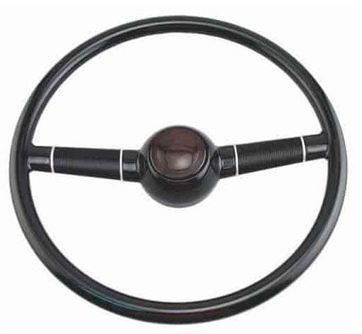 RPC 15" Diameter, Plain With No Logo, Bolt To 1967-94 GM Column Racing Power Company 1940 Ford Replica Steering Wheel RPCR5628 SR