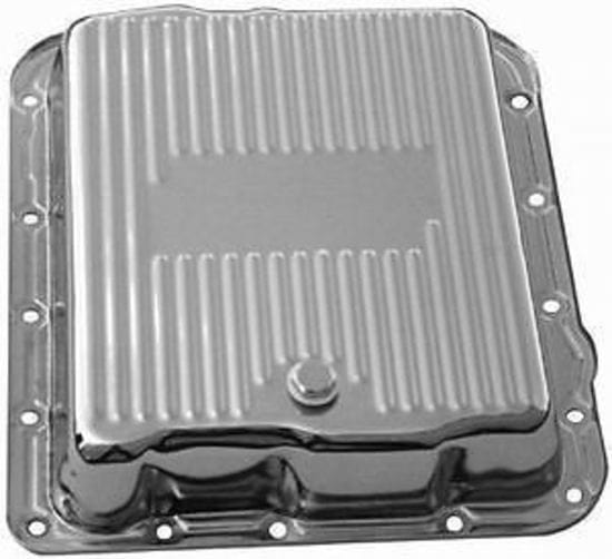 RPC Fits GM Turbo 700R4 & 4L60, Drain Plug Included Racing Power Company Chrome Steel Transmission Pan, Finned, Extra Capacity RPCR9712 SR