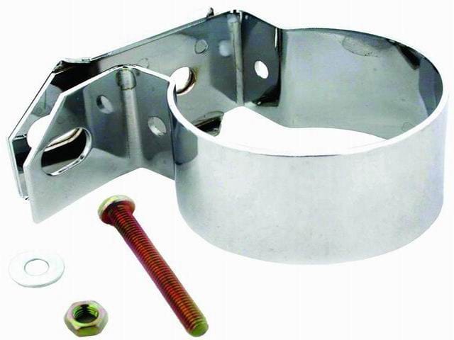 RPC Fits Most Cylinder Shaped Coils Racing Power Company Ford Chrome Coil Bracket RPCR9650 SR