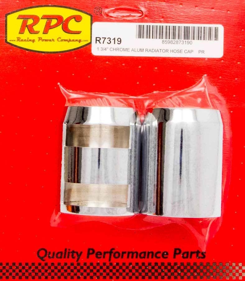 RPC Fits Over 1-3/4" Hose Sleeve Adapte r Racing Power Company Chrome Radiator Hose Cap (2 Pcs) RPCR7319 SR