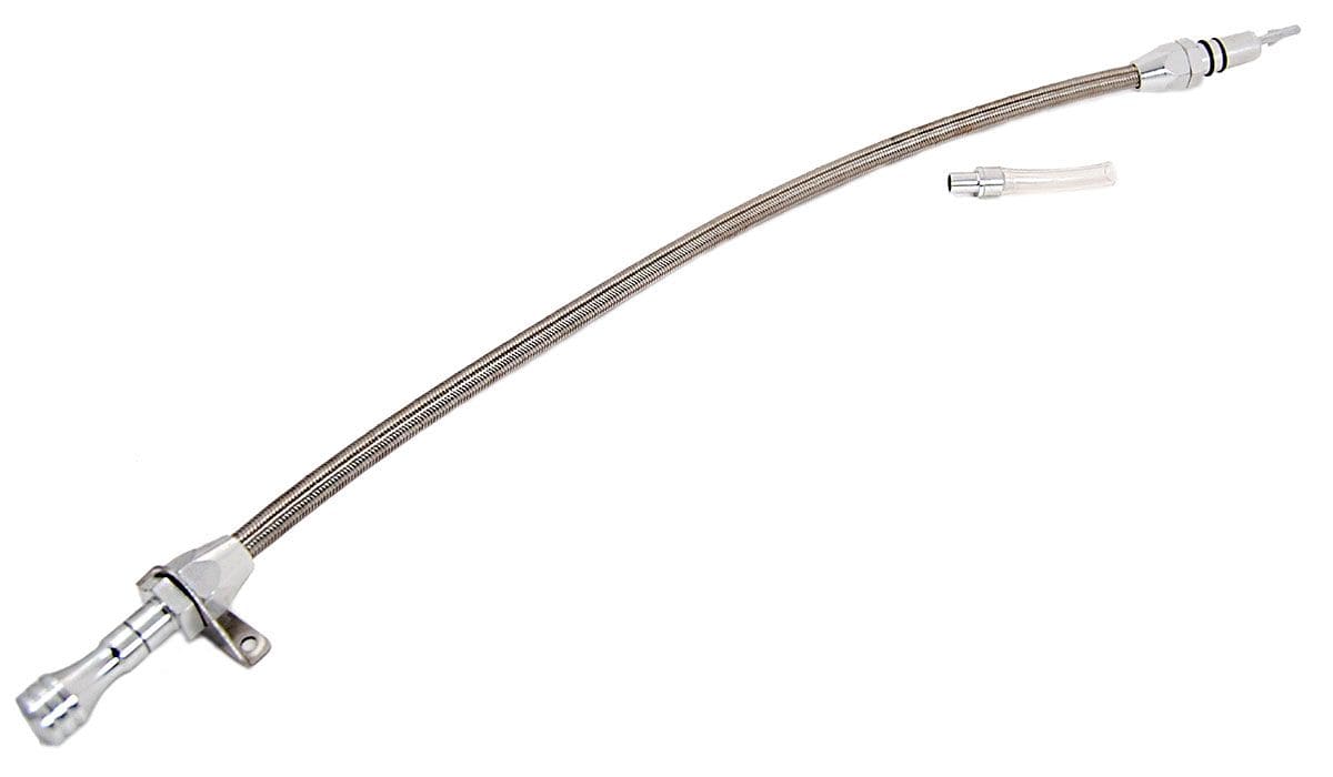RPC Fits Push-In Style Transmission Racing Power Company Flexible Transmission Dipstick, Firewall Mount, 29" for GM Turbo 350-400 RPCR510 SR
