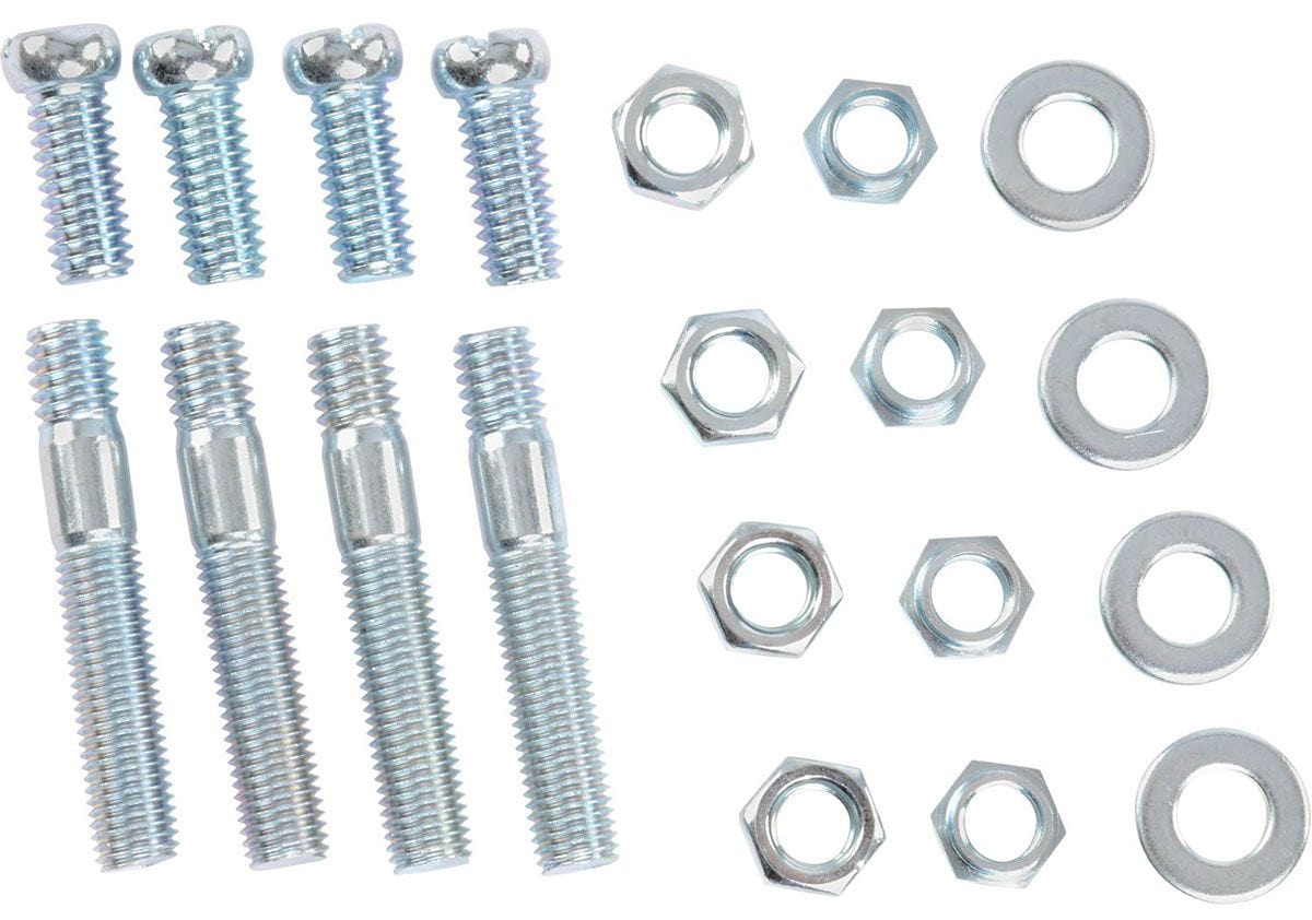 RPC Kit contains (4) Studs, (4) Washers & (4) Nuts Racing Power Company 2-5/16" Carburettor Stud Kit RPCR0999 SR