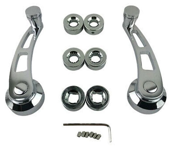 RPC Racing Power Company Chrome Aluminium Window Handles 4-1/4" RPCR8408 SR