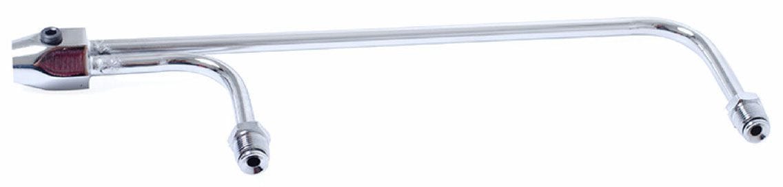 RPC Racing Power Company Chrome Steel Fuel Line for Holley Quad Model 3310-2, 3/8" Tube Diameter, 8-21/32 SR
