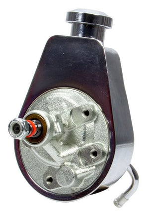 Racing Power Company Power Steering Pump, Chrome Finish RPCR3913