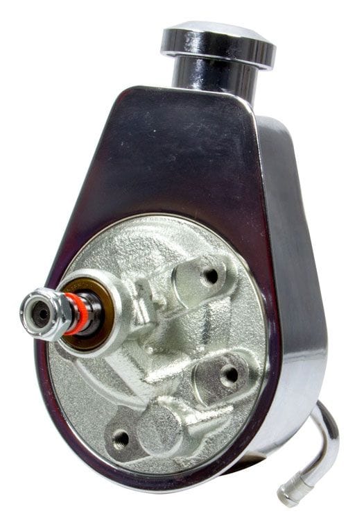 RPC Suits GM Early and Late Racing Power Company Power Steering Pump, Chrome Finish RPCR3913 SR