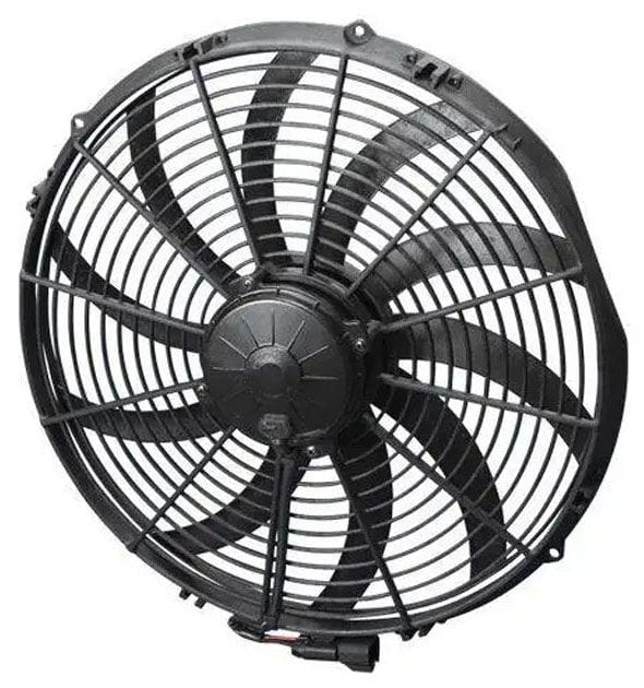 SPAL Cooling SPEF3634 16" Extreme Electric Thermo Fan 3000 cfm - Puller Type With Curved Blades, 26amp SR