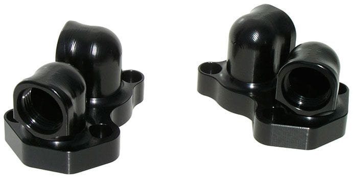 Stealth Ride -12AN ORB Swivel Block Adapters, Black, Pair MZWP8992S SR