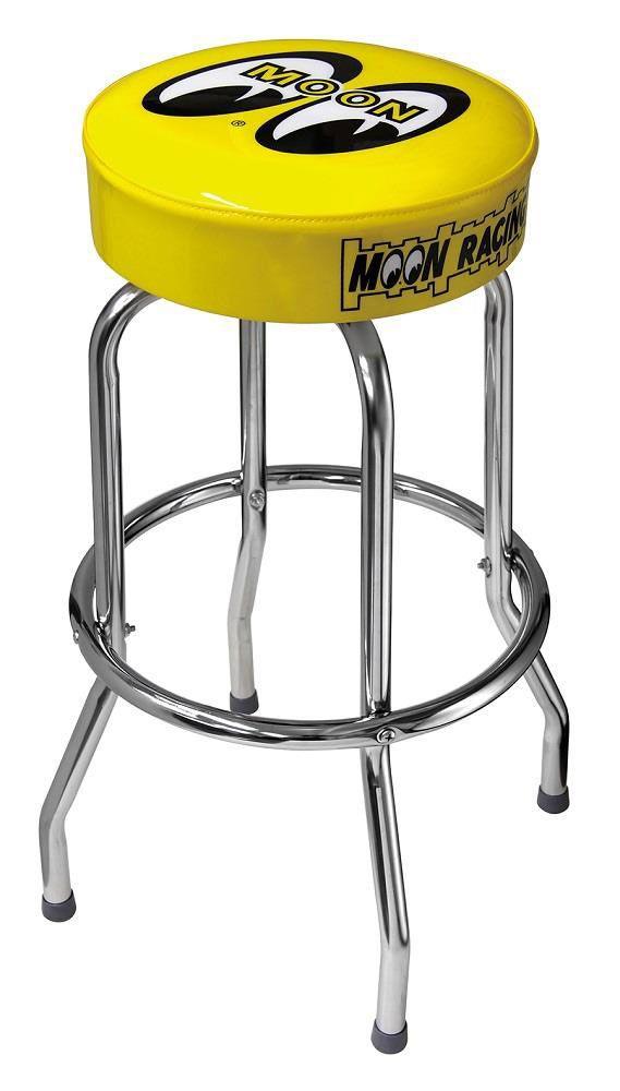 Stealth Ride Bar Stool, Yellow with Moon Logo Bar Stool, Yellow with Moon Logo SR