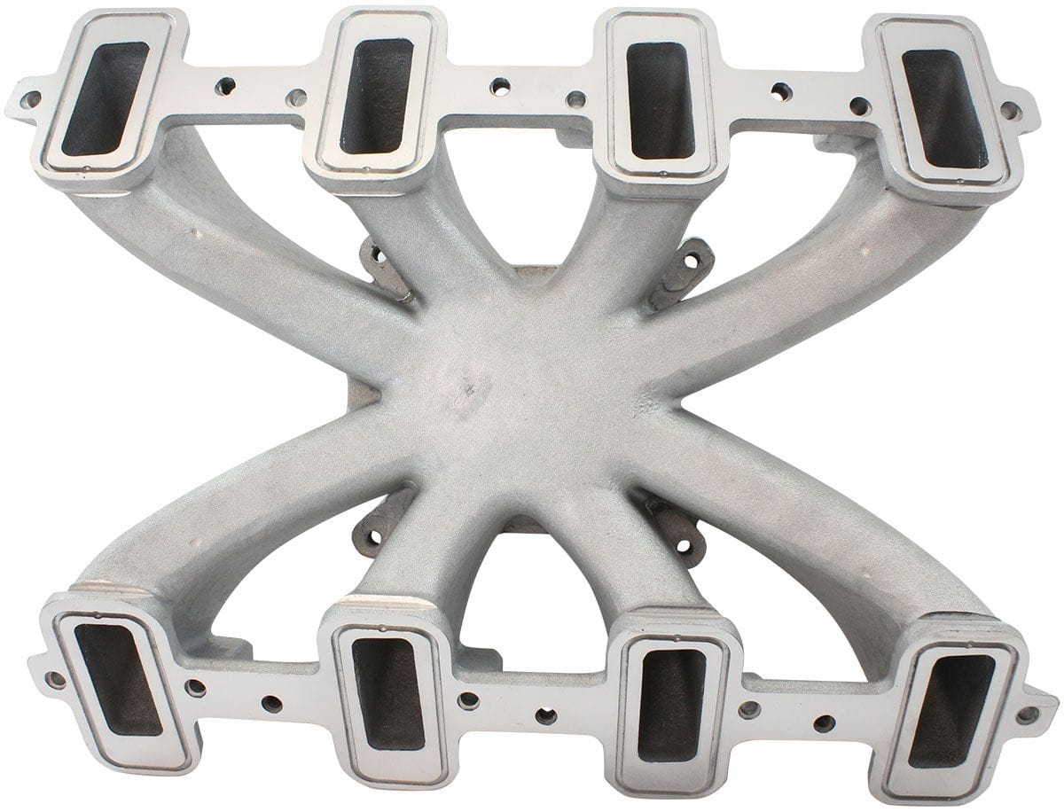 Stealth Ride GM LS Cathedral Port Carburettor Street Single Plane Non-EFI Intake Manifold, Natural Cast Finish GM LS Cathedral Port Carburettor Street Single Plane Non-EFI Intake Ma SR