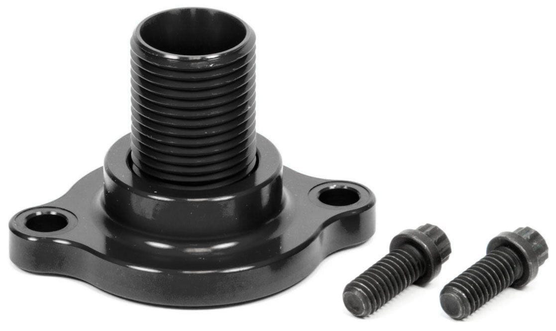 SYSTEMONE Billet Non-Bypass Block Adapter, Black Billet Non-Bypass Block Adapter, Black SR