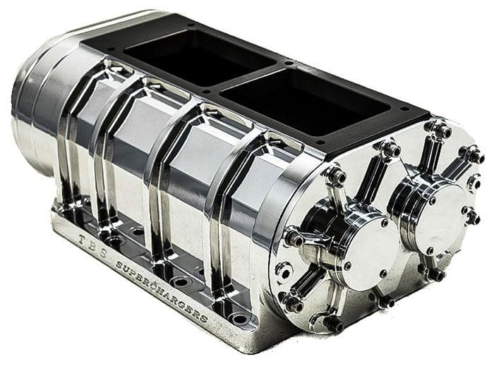 The Blower Shop With 3-Lobe Billet High-Helix Rotors, Polished The Blower Shop Billet 8-71 Blower B2222 SR