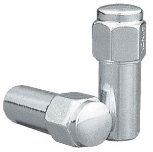 TOPLINE 12mm x 1.50" Thread, 1.38" Shank, Closed End (Set Of 4) Topline XL Mag Wheel Nuts - 13/16" Hex TLC8857-4 SR