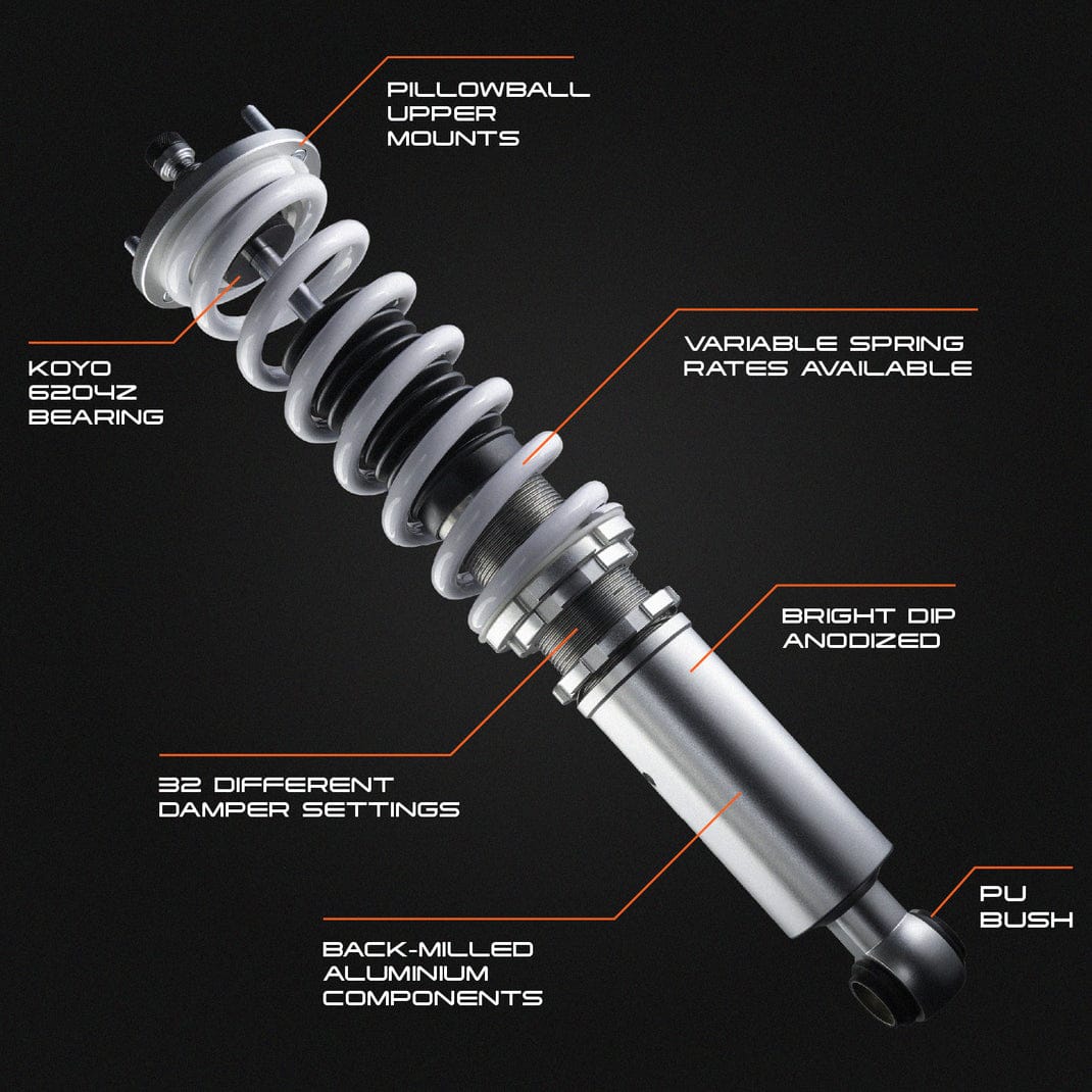 TSD Performance BMW 5 Series 2nd Gen (58MM)  81-88 E28 Coilovers - TSD Performance S/O SR