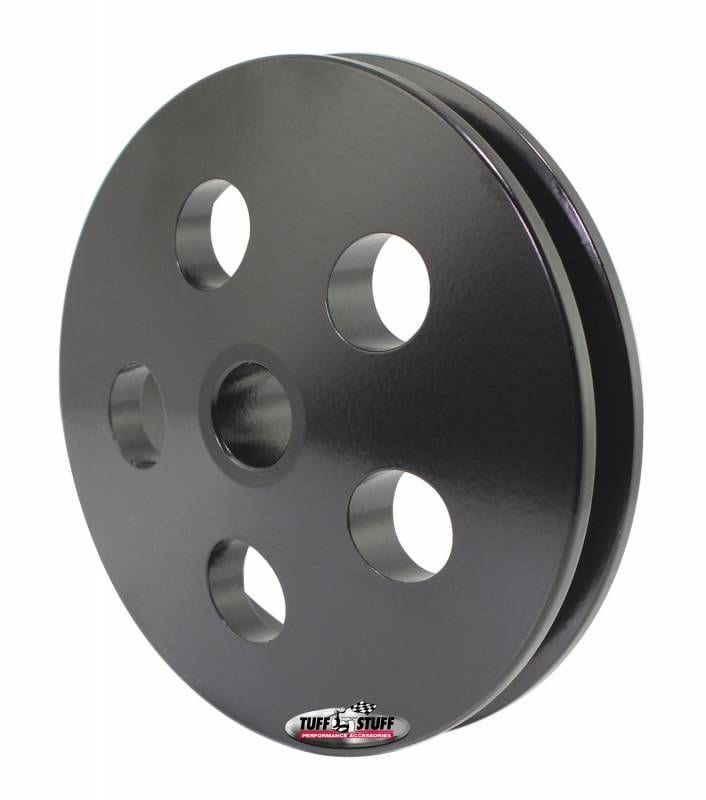 TUFFSTUFF Single V-Groove Power Steering Pully, Black Single V-Groove Power Steering Pully, Black SR