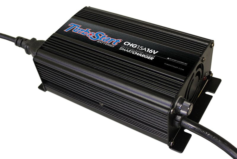 Turbostart Suit 16V Batteries 15A Charge Rate (240V) Turbostart 16-Volt AGM Smartcharger TSSCHG15A16V SR